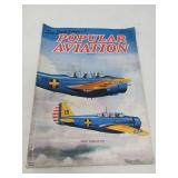 VINTAGE 'POPULAR AVIATION' MAGAZINE / 1937
