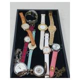 FASHION  WATCHES LOT / INCL:  2 POCKET WATCHES
