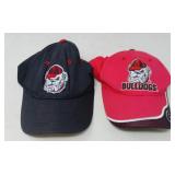 GEORGIA BULLDOGS BALL CAPS / 2 PCS
