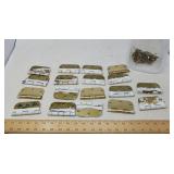 DOOR HINGES 18 PCS SALVAGE/ WITH SCREWS