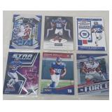 6 SAQUON BARKLEY COLLECTABLE FOOTBALL CARDS