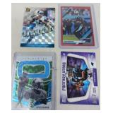 4 CAM NEWTON FOOTBALL CARDS 2 IN PLASTIC SLEEVES