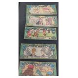 VINTAGE LUCKY BUCKS / PLAY MONEY / 1930'S