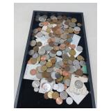 MIXED LOT OF FOREIGN COINS / LARGE LOT
