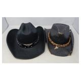 WESTERN STYLE HATS / NEW / 2 PCS