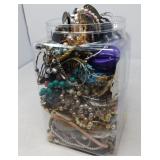 9' JAR OF CRAFT JEWELRY