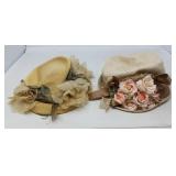 VINTAGE LADIES HATS / 2 PCS
