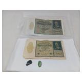 ANTIQUE FOREIGN CURRENCY LOT / PLUS