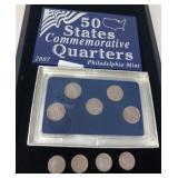 MIXED COIN LOT / V NICKELS & STATE QUARTERS