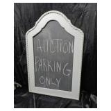 VINTAGE WALL MOUNT LARGE CHALK BOARD
