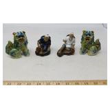 DECORATIVE VINTAGE LOT / 4 PCS