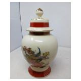 VINTAGE JAPANESE SATSUMA GINGER JAR  W/ LID