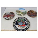 VINTAGE COLLECTOR PLATES / 4 PCS