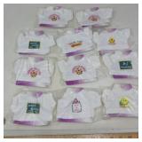 ADORABLE T SHIRTS FOR PLUSH TOYS /11 PCS