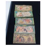 VINTAGE LUCKY BUCKS / PLAY MONEY / 1930'S ERA