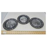 VINTAGE DURA-CAST PEWTER DISLPLAY PLATES