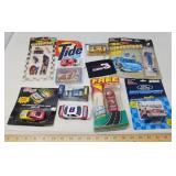 NASCAR MEMORIBILIA WITH VINTAGE TOOTHPASTE