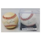 COLLECTIBLE BASEBALLS / 2 PCS / WITH SIGNATURES