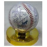 AUTOGRAPHED BASEBALL IN DISPLAY STAND