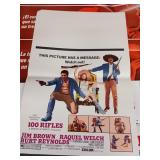 1969 / LOBBY CARD & POSTER / '100 RIFLES'