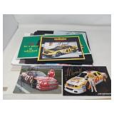 NASCAR RACING PHOTO PRINTS / 3 ARE SIGNED