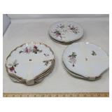 VINTAGE SNACK PLATES / 1940'S - 50'S / 10 PCS