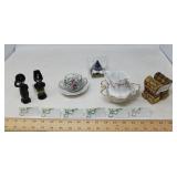 MISC CHINA CERAMIC WITH SALT AND PEPPER SHAKERS
