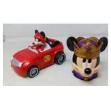 MICKEY MOUSE CUP AND RACE CAR TRANSFORMER