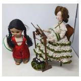 2 DOLLS & FURNITURE/ MADAM MAGNON