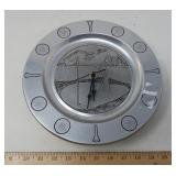 PEWTER GOLF CLOCK / 11'/  UNTESTED