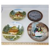 4 COLLECTOR PLATES ROYAL DOULTON, GERMAIN, ETC..