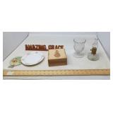 MISC LOT WITH MINI OIL LAMP