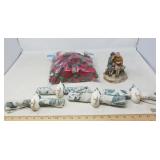 HOLIDAY DECOR, NAPKIN RINGS WITH NAPKINS,  DUNN