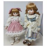 VINTAGE PORCELAIN DOLLS / 2 PCS