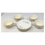 UNMARKED /HOMER LAUGHLIN / VIRGINIA ROSE  / 8 PCS