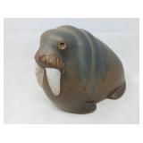 MID-CENTURY MODERN STONEWARE WALRUS