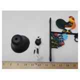 NEW VALLEY 3' ROOSTER DOOR BELL CAST IRON