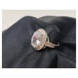 ,925 MARKED SILVER JEWELRY RING/ SZ 7.5