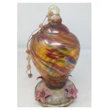 GLASS HUMMINGBIRD FEEDER