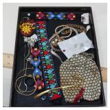 INDIAN BEAD WORK JEWELRY LOT / PLUS MORE