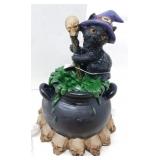 DECORATIVE BLACK CAT COOKING POTION / NEW