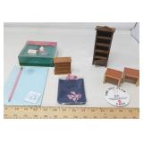 HOLIDAY ORNAMENT + DOLLHOUSE FURNITURE