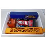 TUB OF MISC TOYS & PARTS