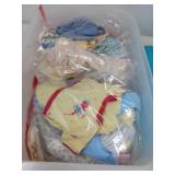 TUB OF DOLL CLOTHES