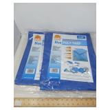 NEW / ALL WEATHER TARPS / 2 PCS