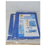 ALL PURPOSE POLY TARP  / NEW / 2 PCS