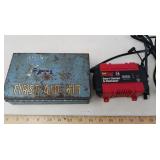 VINTAGE FIRST AID KIT + EVERSTART CHARGER