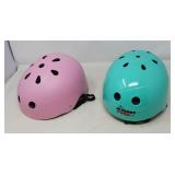 2 BICYCLE HELMETS SIZE S AND 19.5' - 20.5'