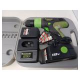 KAWASAKI DRILL 18V NICAD BATTERY & CHARGER