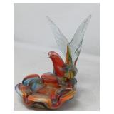 ART GLASS ASHTRAY APROX 7' MURANO?
